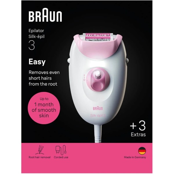 Фото - Эпилятор Braun Silk-epil 3 SE 3-033 (8700216962940)